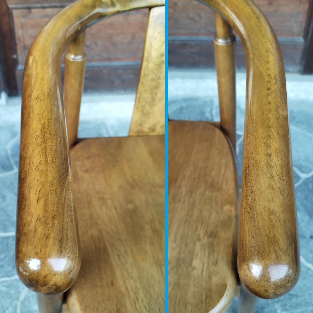 無垢　木製　ダイニングチェア　レトロカントリー　①