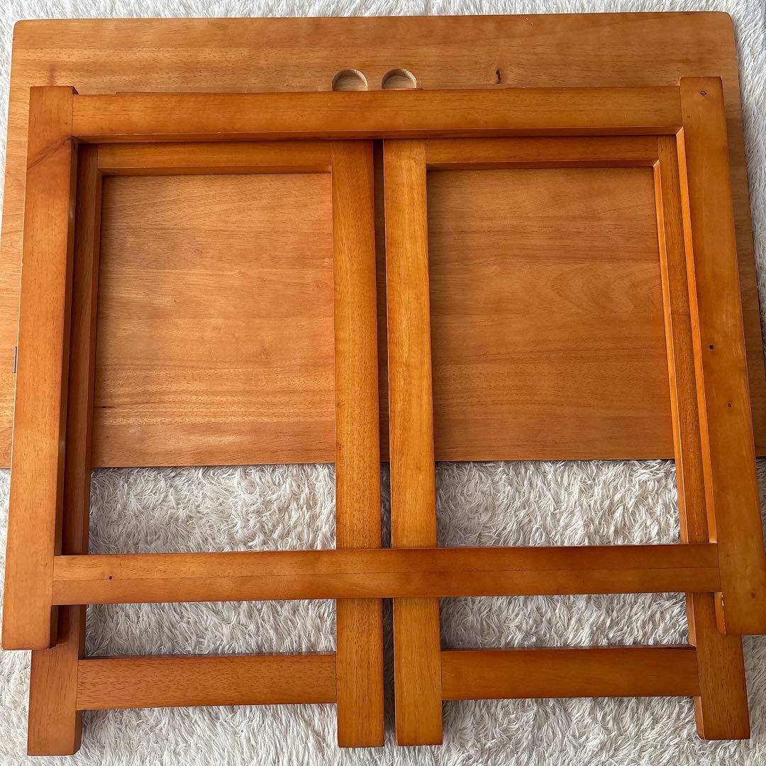 美品】天然木 折りたたみ デスク チェア セット 椅子 テーブル ワークスタディ