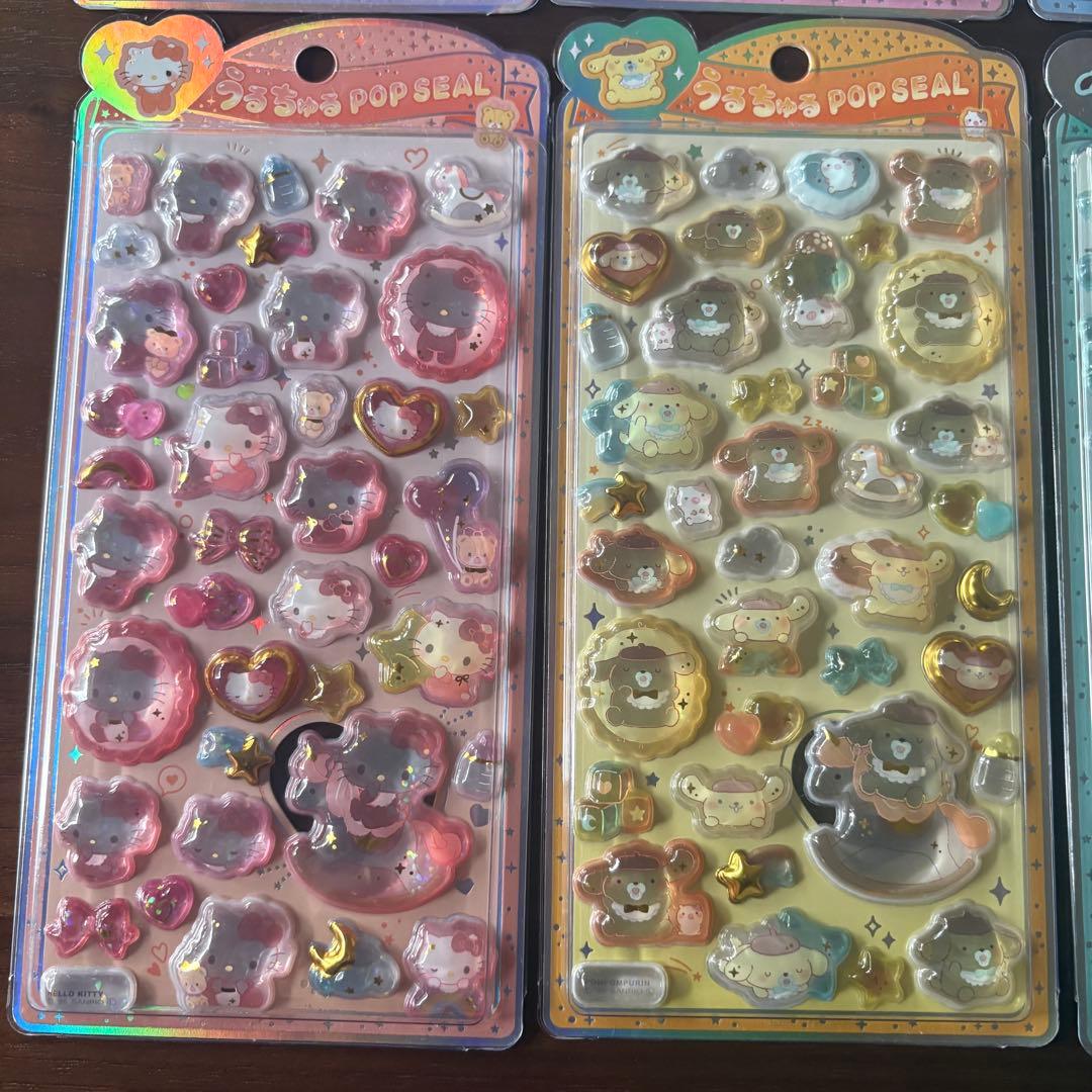 うるちゅるポップシール　サンリオ　6枚セット