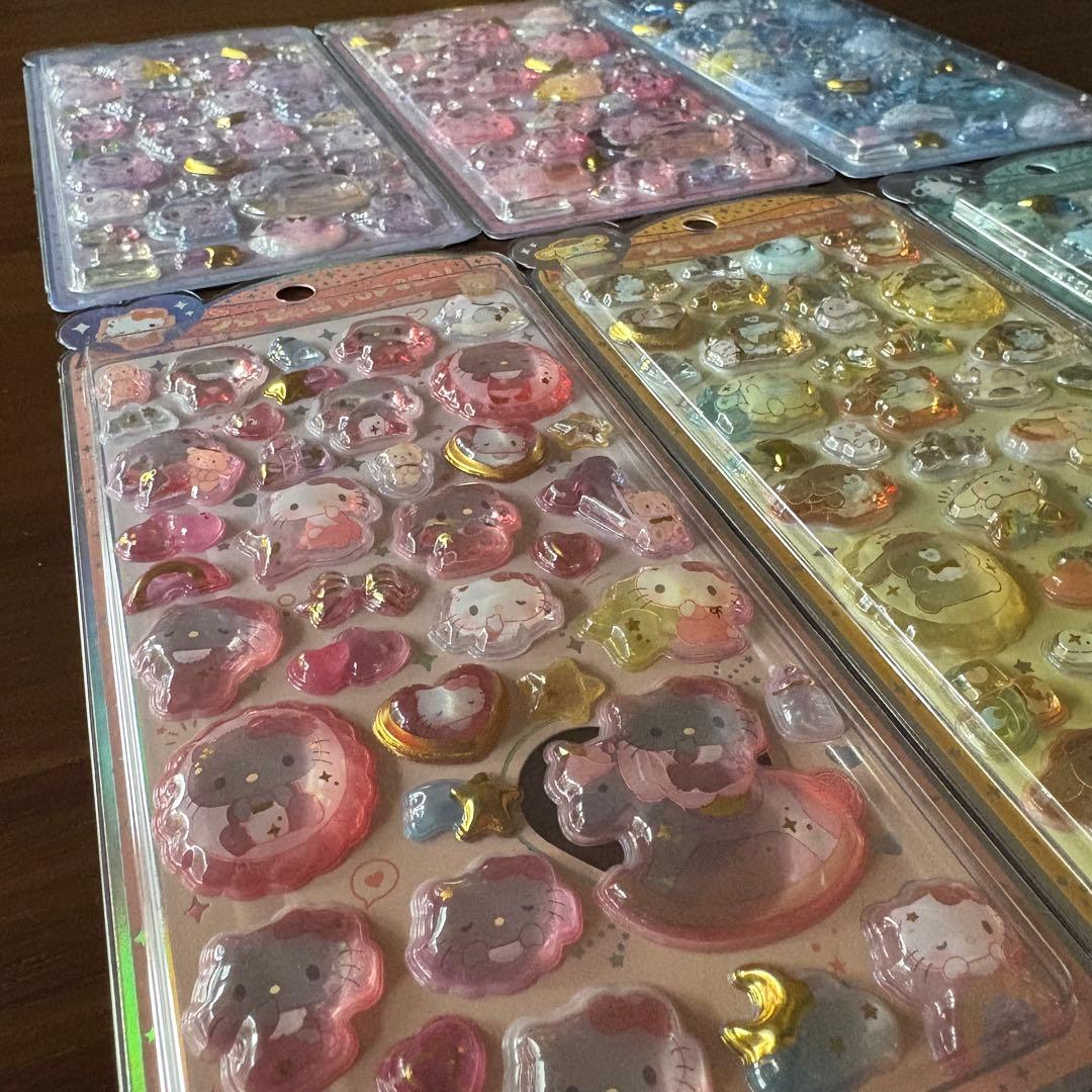 うるちゅるポップシール　サンリオ　6枚セット