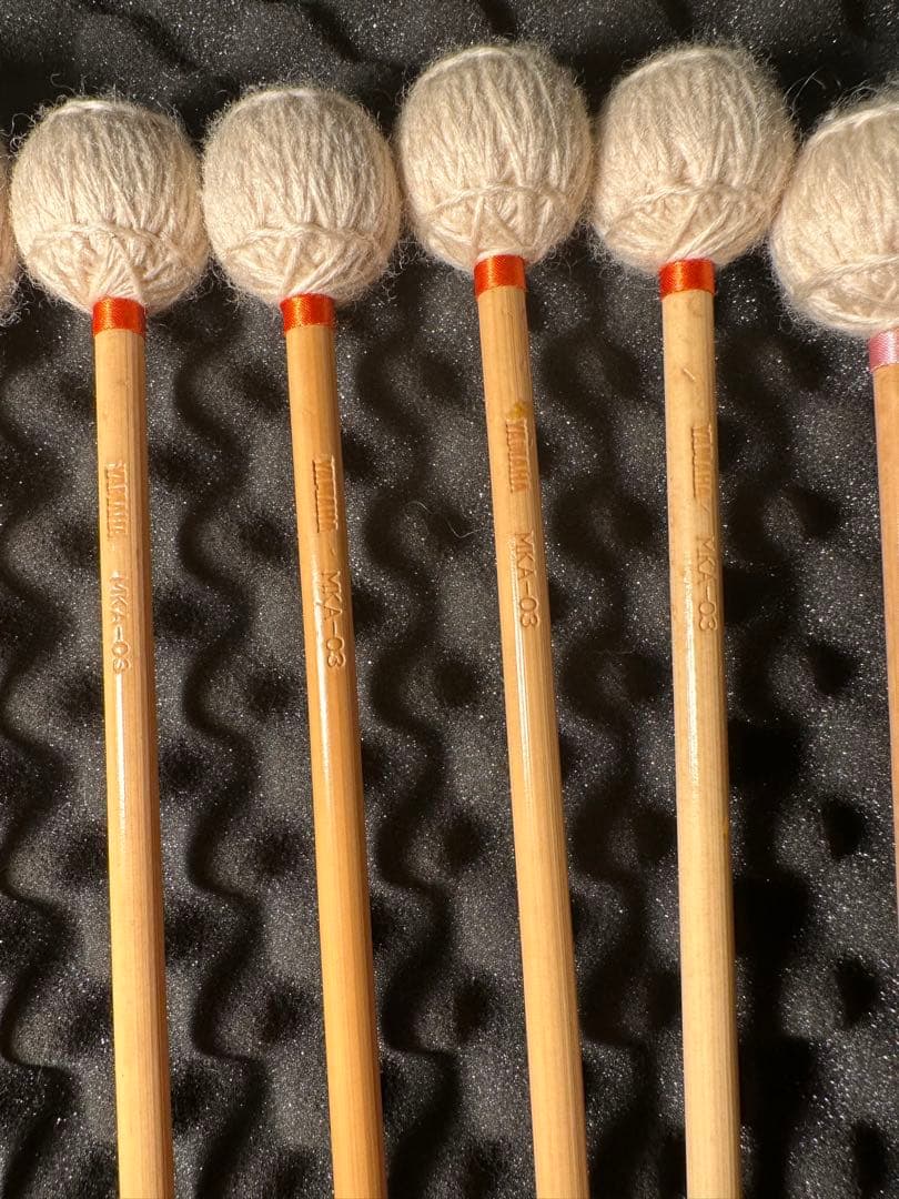 マリンバマレット　ヤマハ　安倍圭子モデル　12本セット