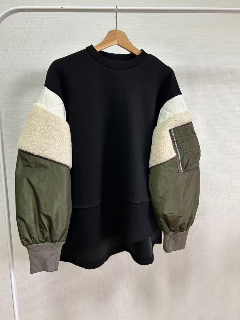 トップス OMMO BOA DOCKING MA-1 SLEEVE TOP