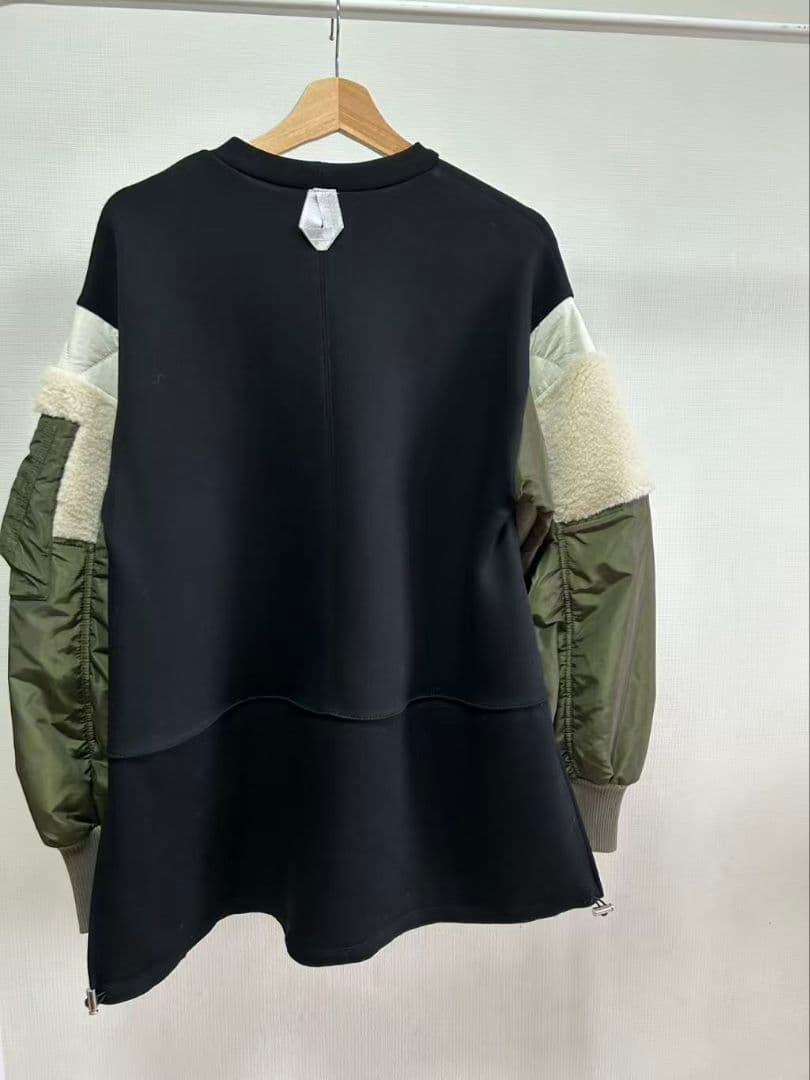 トップス OMMO BOA DOCKING MA-1 SLEEVE TOP