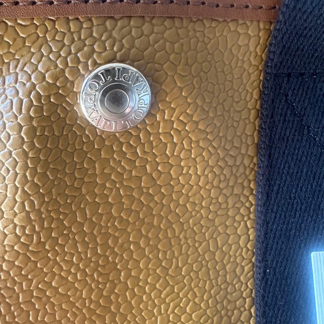 TOPKAPI トプカピ ブレス スコッチグレイン ネオレザー トートバッグ S