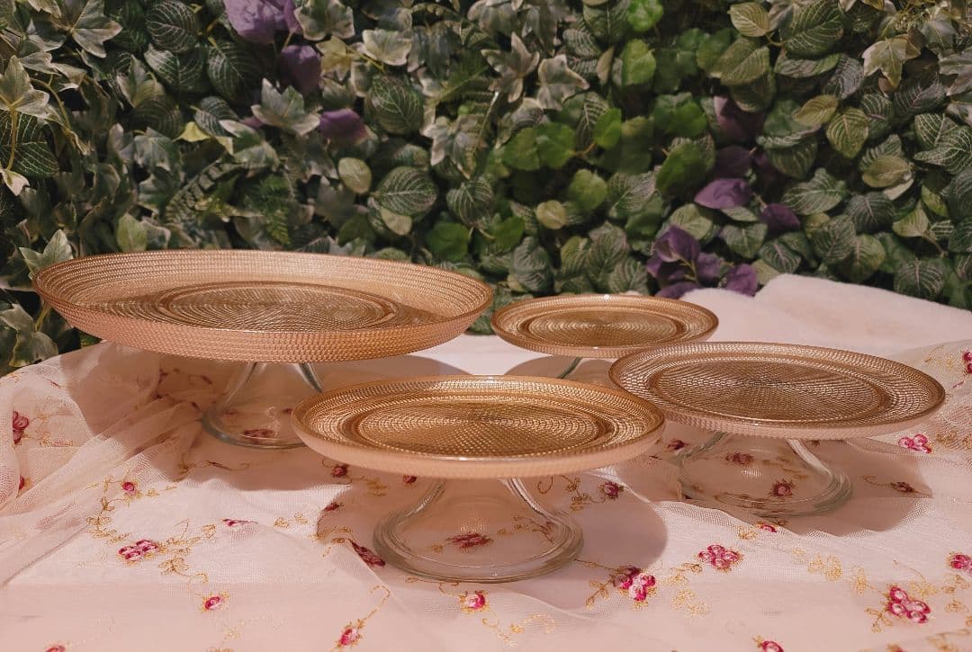 Arda アルダ シャイニングプレート コンポート ケーキスタンド 大1・小3