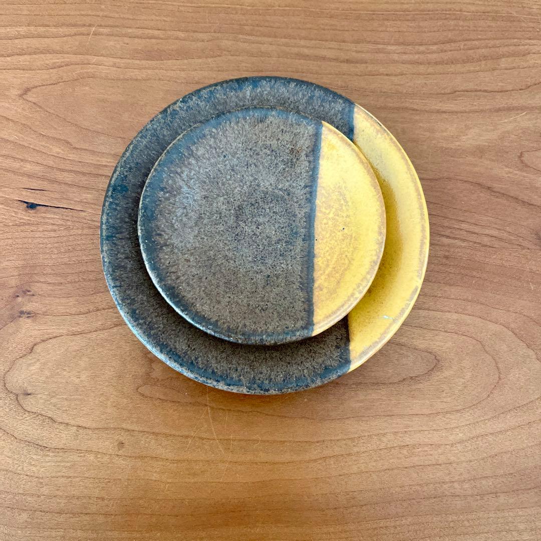 小澤基晴　暁月　豆皿　4寸