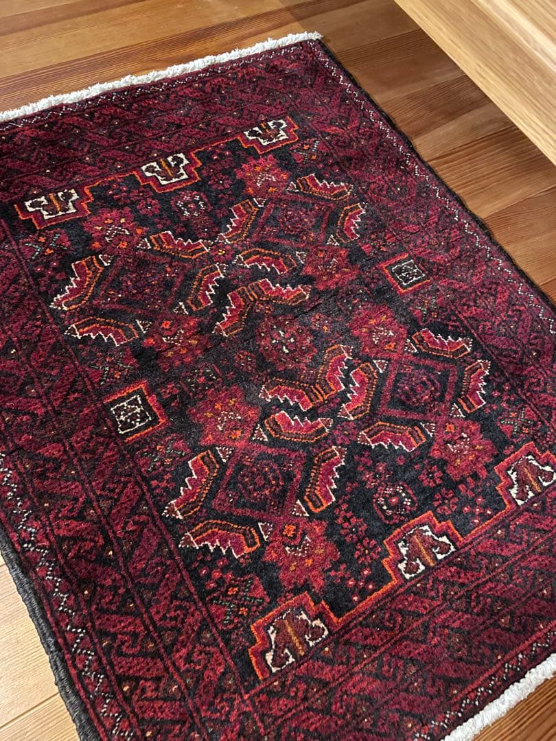 ウール製ペルシャ風ラグ 60x90cm