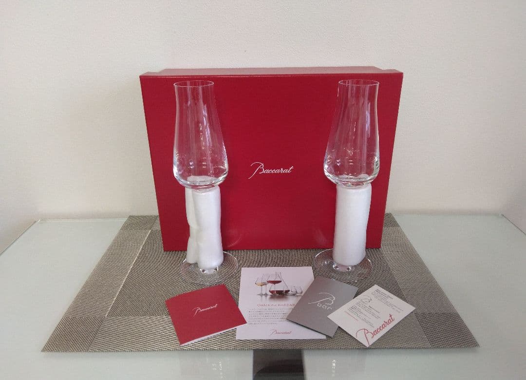バカラ　シャトーバカラ　シャンパンフルート　2客セット