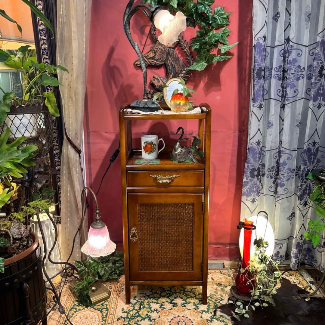 オールド　カリモク　クラシック　木製ラック