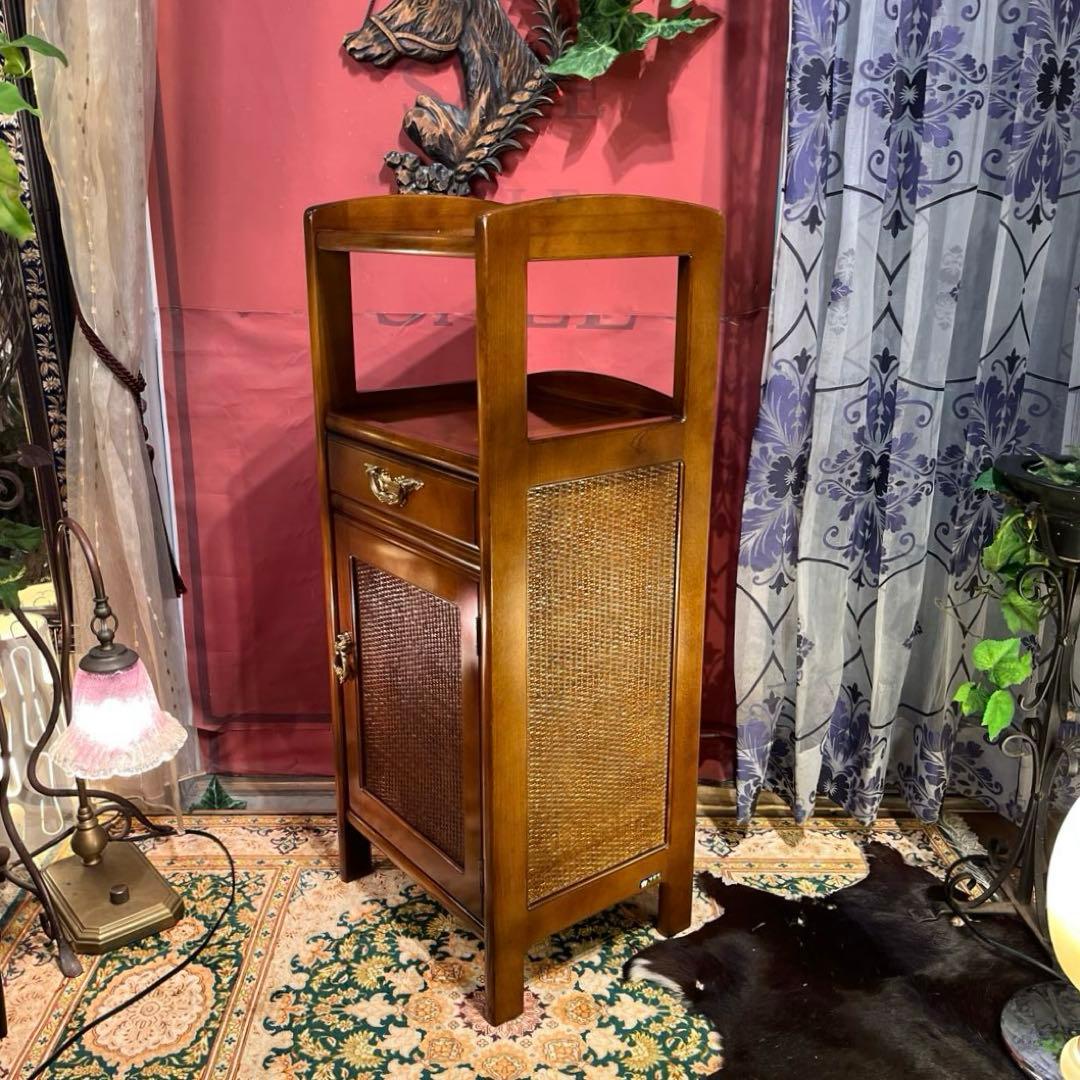 オールド　カリモク　クラシック　木製ラック