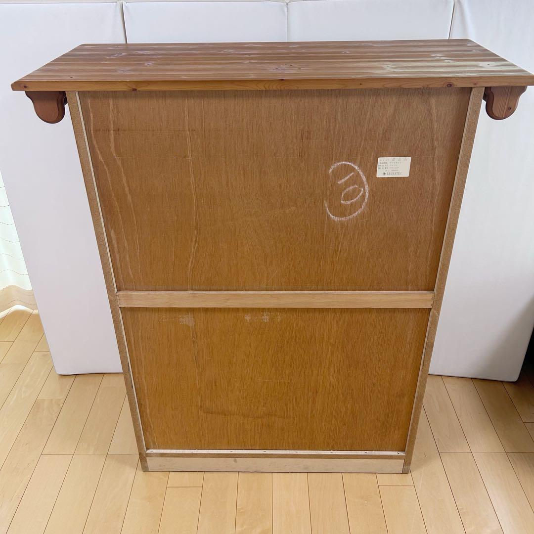 カントリー家具　LEGNATEC サイドボード　食器棚　パイン無垢材　キッチン