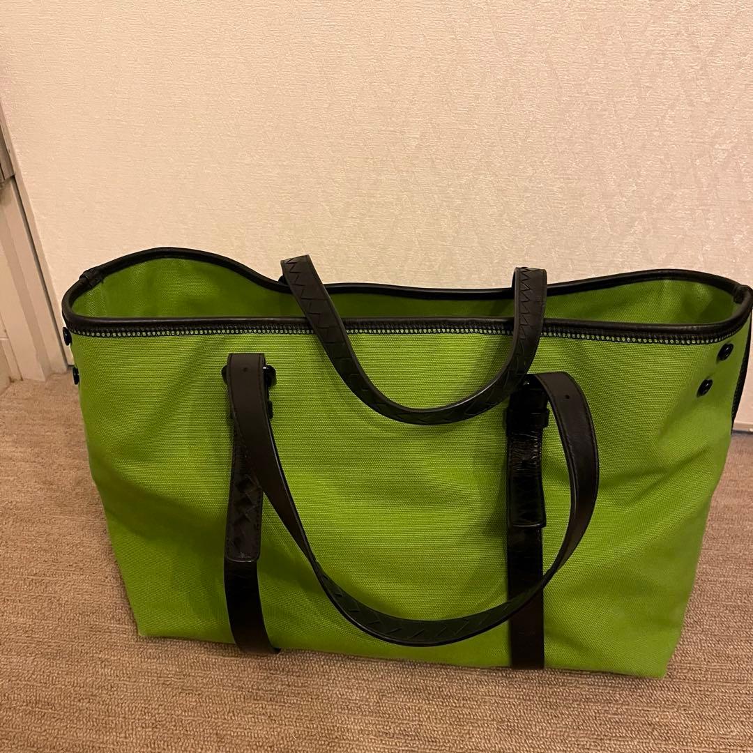 BOTTEGA VENETA トートバッグ グリーン イントレチャート