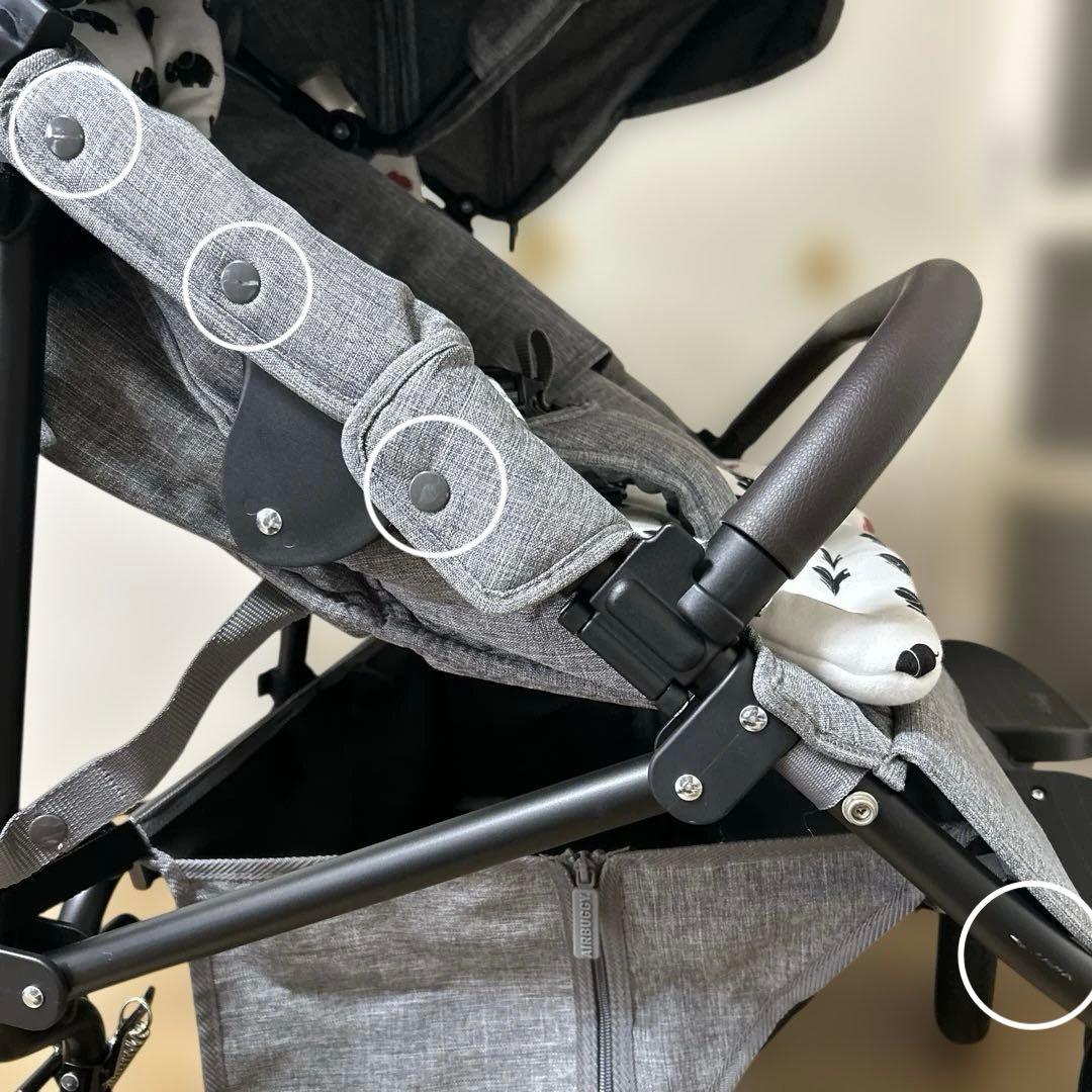 お値下げ　美品　エアバギー ココダブル EX フロムバース　マット付き