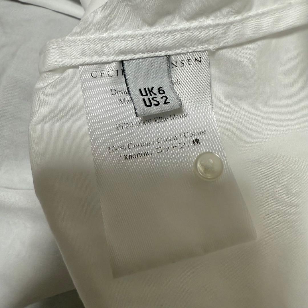 【美品】CECILIE BAHNSEN ELLIE BLOUSE ホワイトUK6