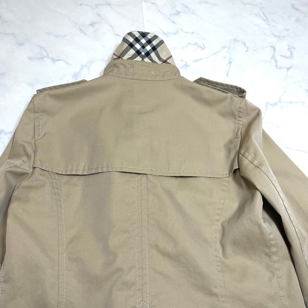 美品 バーバリー 三陽商会 ショートトレンチ ベージュ ジャケット ノバチェック