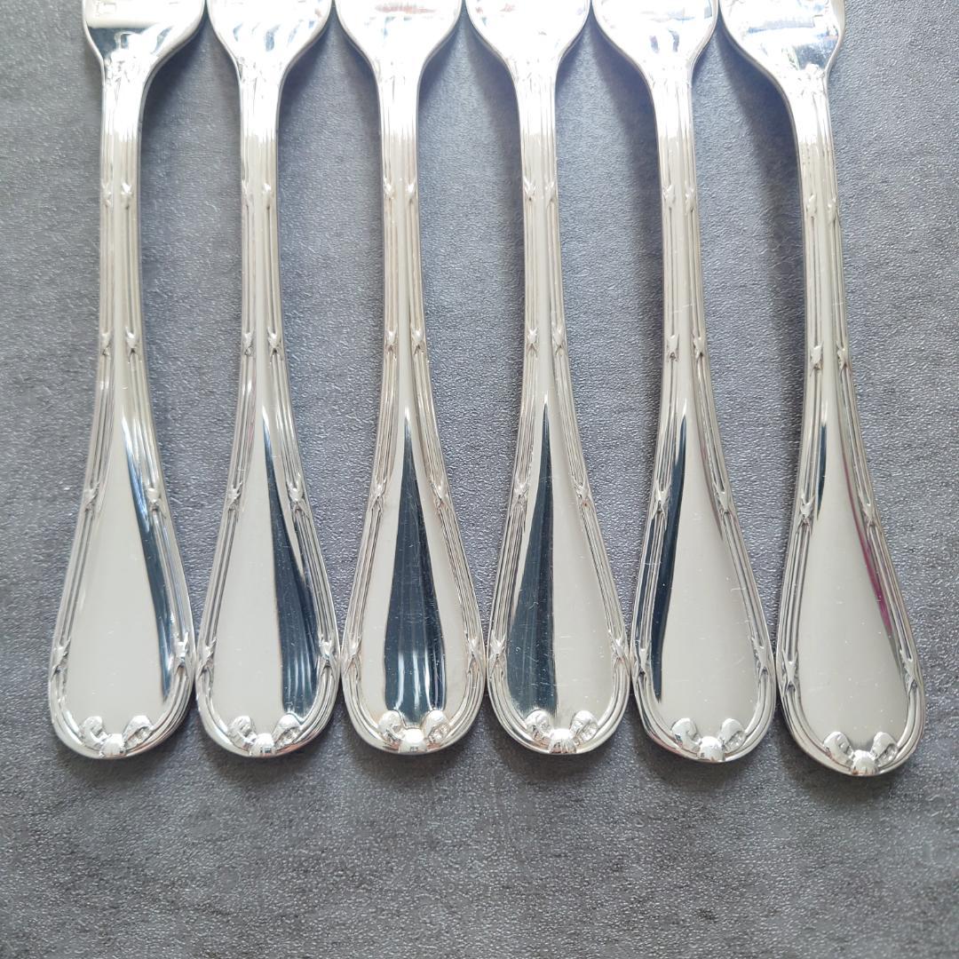 美品 クリストフル リュバン デザートフォーク 6点