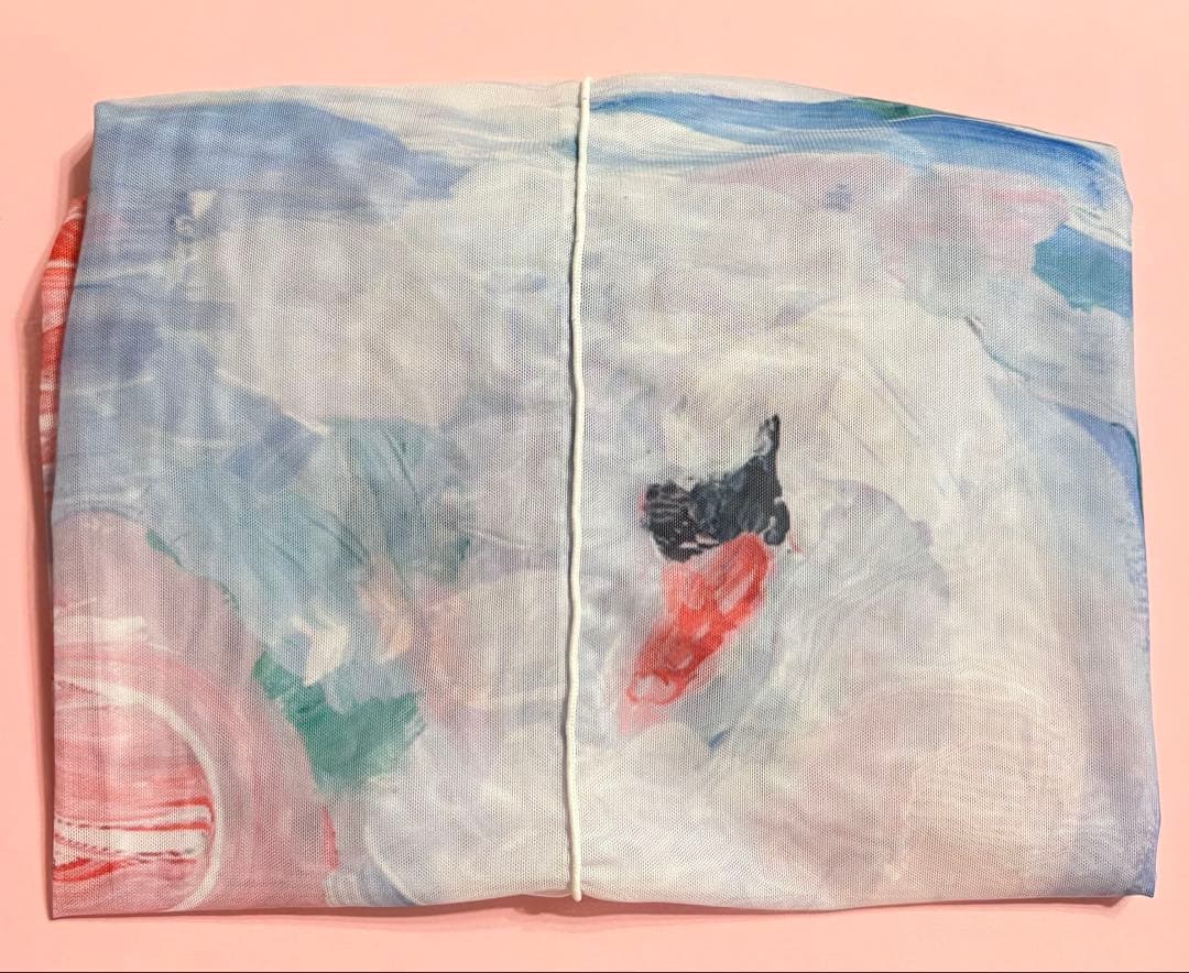 POPPYあさぎーにょ　 フラワーシースルートップス　ブルー　スワン