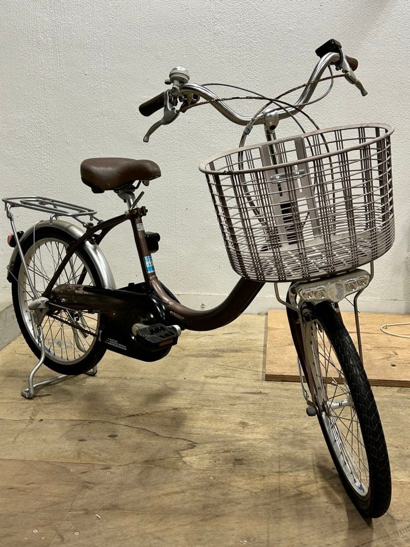 【ジャンク】Panasonic 電動アシスト自転車 前カゴ付き 20インチ
