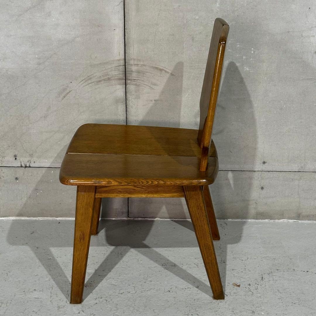 ✦浜本工芸✦ダイニング チェア 昭和アンティーク 無垢材 椅子 レトロ家具