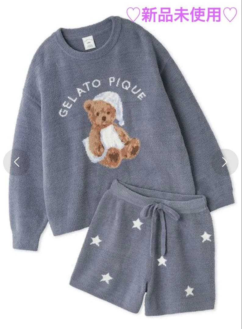 【新品未使用】gelato pique ジャガードプルオーバー&ショートパンツ