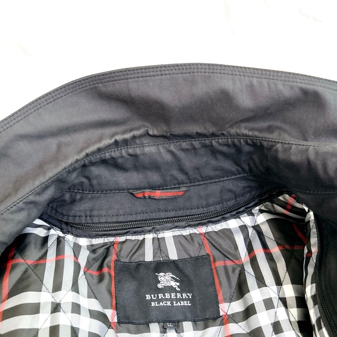 バーバリーブラックレーベル　トレンチコート　ノバチェック　ベルト ライナー　XL