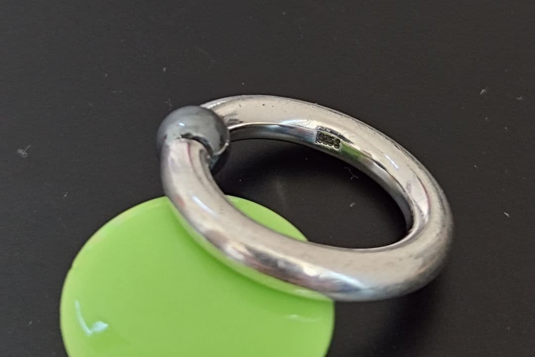 ジョージ・ジェンセン HaHハンス・ハンセンシルバーリング13.5号ヘマタイト