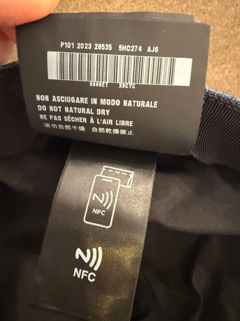 miu miu デニム ベースボールキャップ