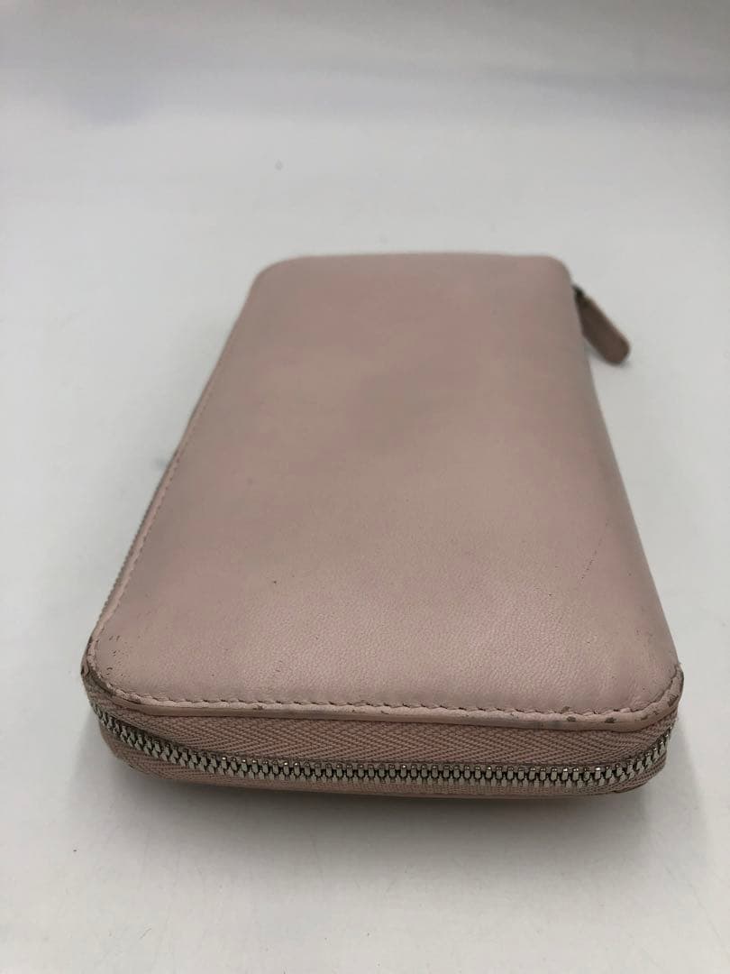 BALENCIAGA ピンクレザー　長財布　レディース　ジッパー式