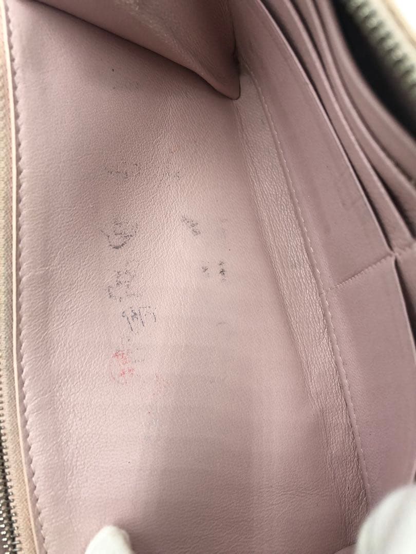 BALENCIAGA ピンクレザー　長財布　レディース　ジッパー式