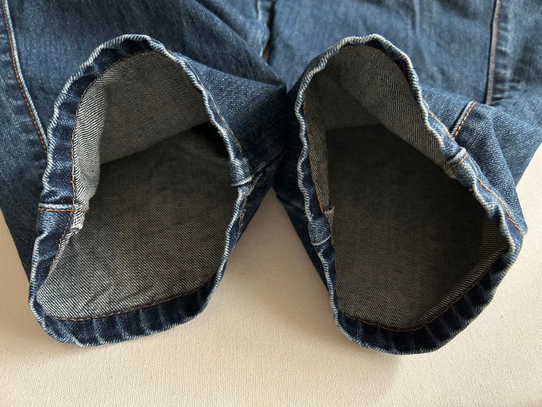 フランシュリッペ　FL5 デニム　ジーンズ　ねこ刺繍　ブルー