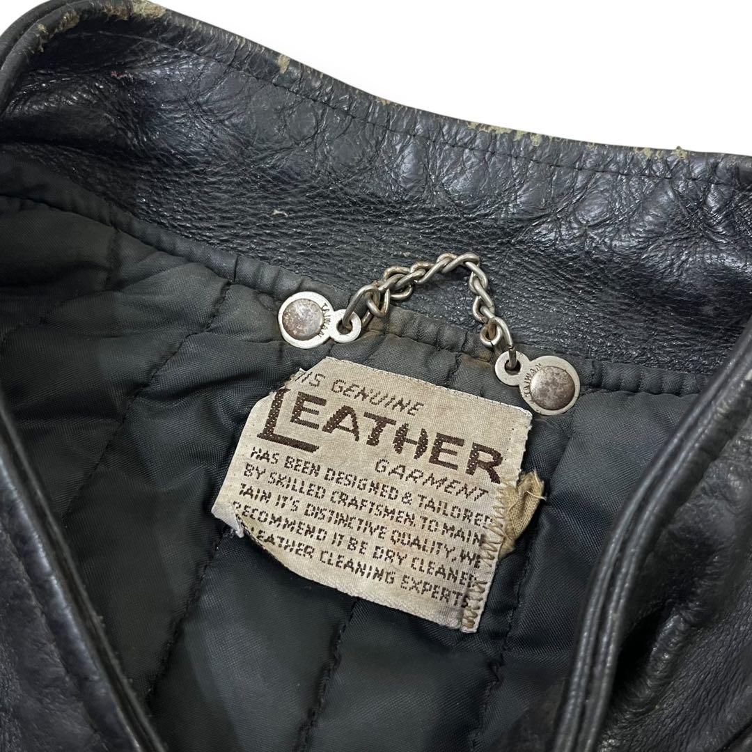 【ヴィンテージ】70s シングルライダース モーターサイクルジャケット 42