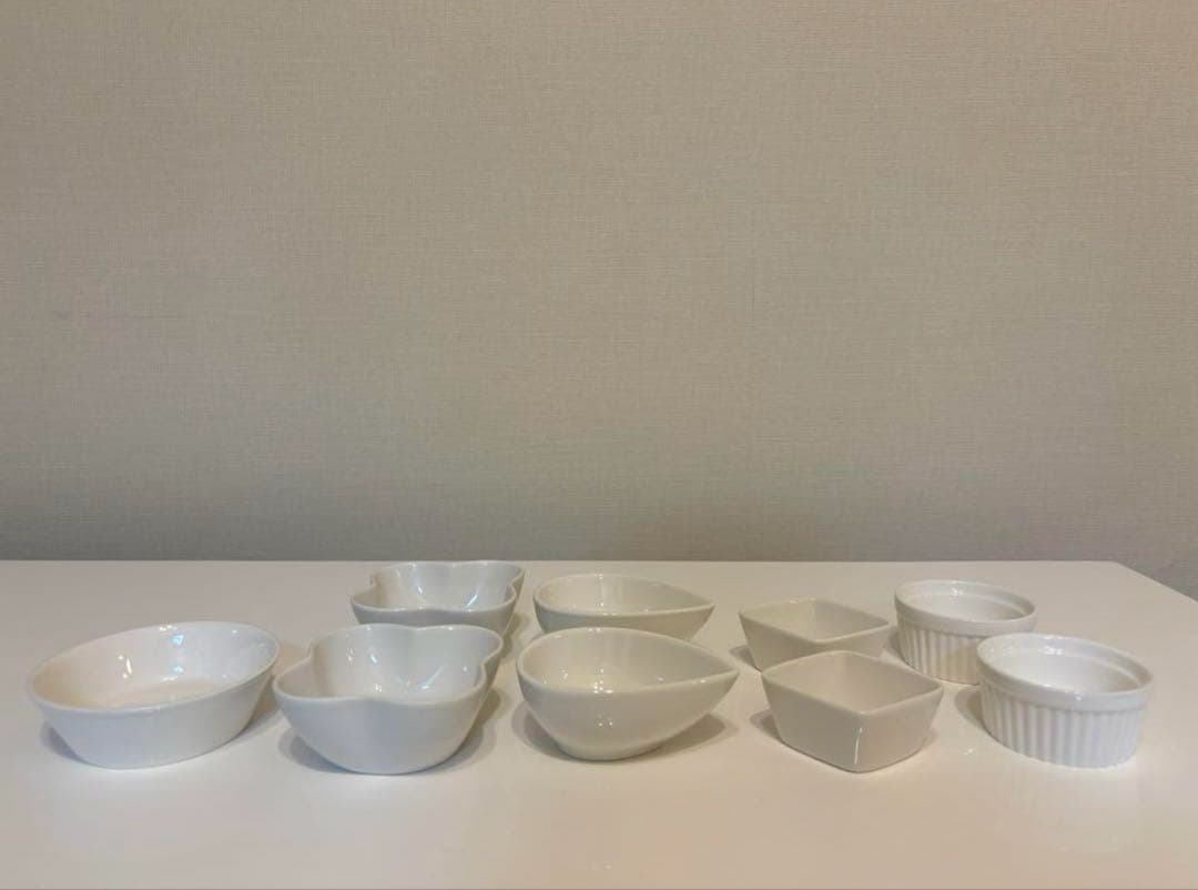 19点 【 オフホワイト 食器 】 平皿 中皿 取り皿 小鉢 ボウル 鍋