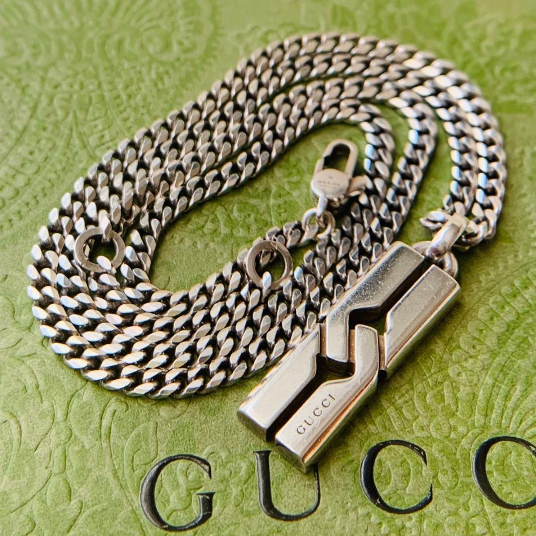 美品 GUCCI ノットインフィニティ 喜平 ネックレス グッチ 925