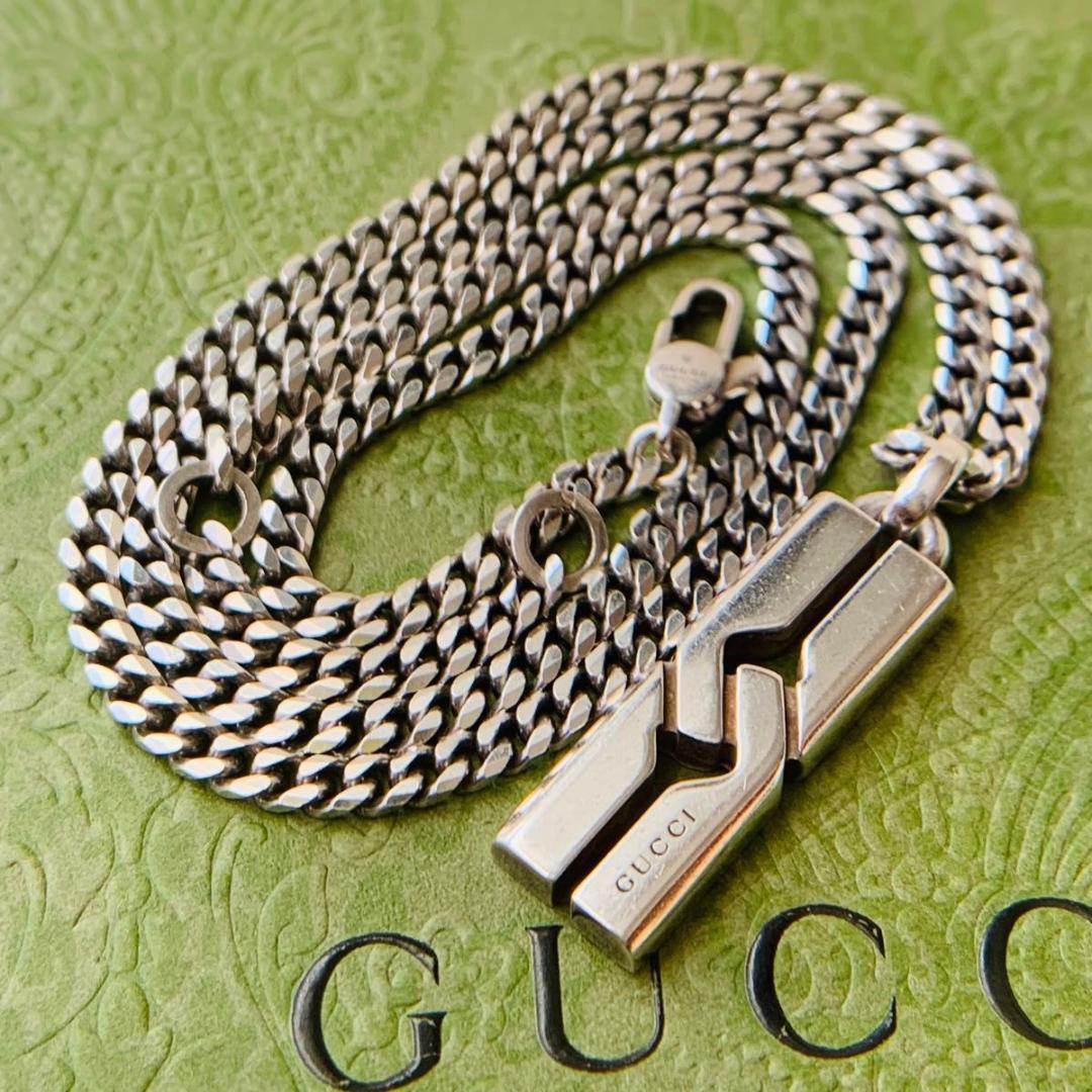 美品 GUCCI ノットインフィニティ 喜平 ネックレス グッチ 925