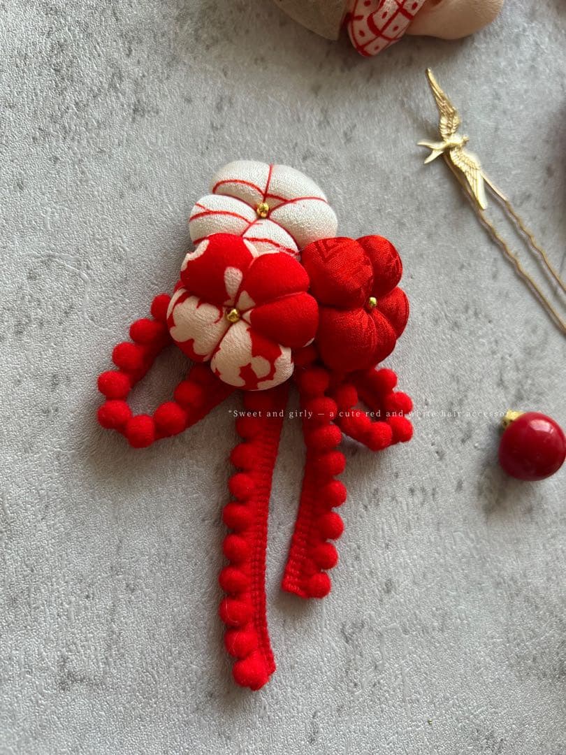 り*様 七五三　七五三髪飾り　ヘッドドレス　着物髪飾り　リメイク髪飾り　031