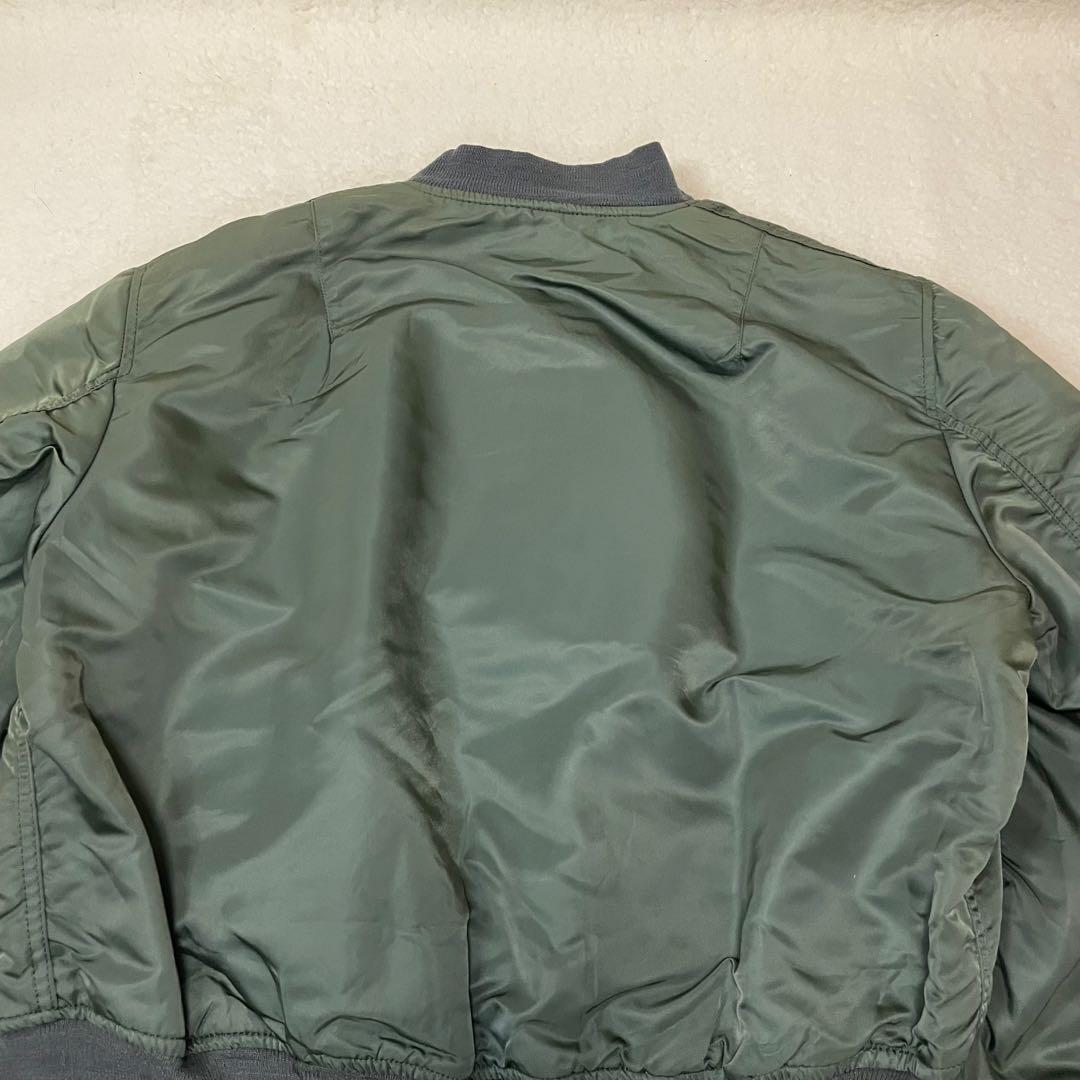ALPHA アルファ MA-1 フライトジャケット USA XL 90sカーキ