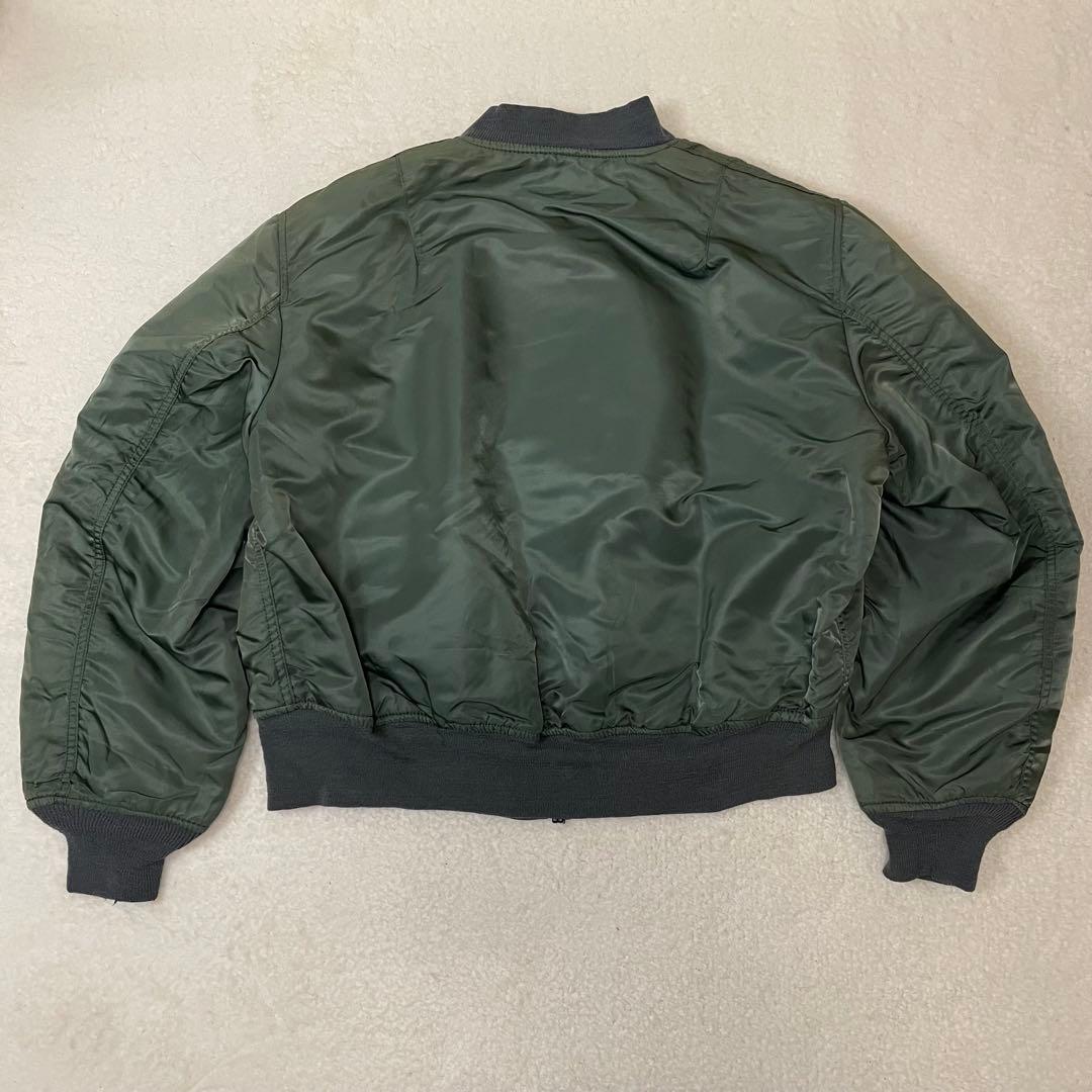ALPHA アルファ MA-1 フライトジャケット USA XL 90sカーキ