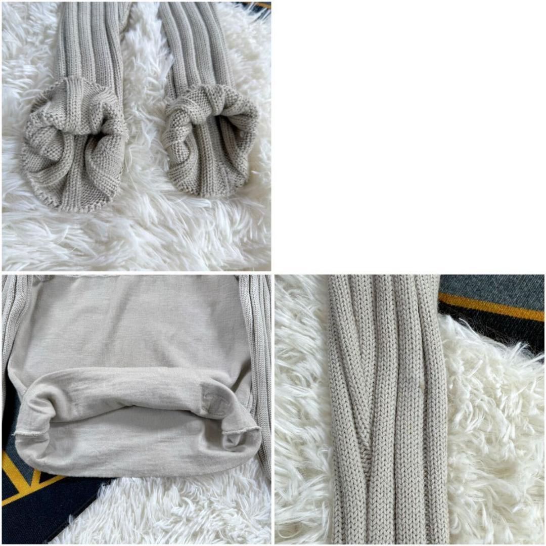 CHANEL ニット セーター ハイネック M相当 リネン ウール SS083