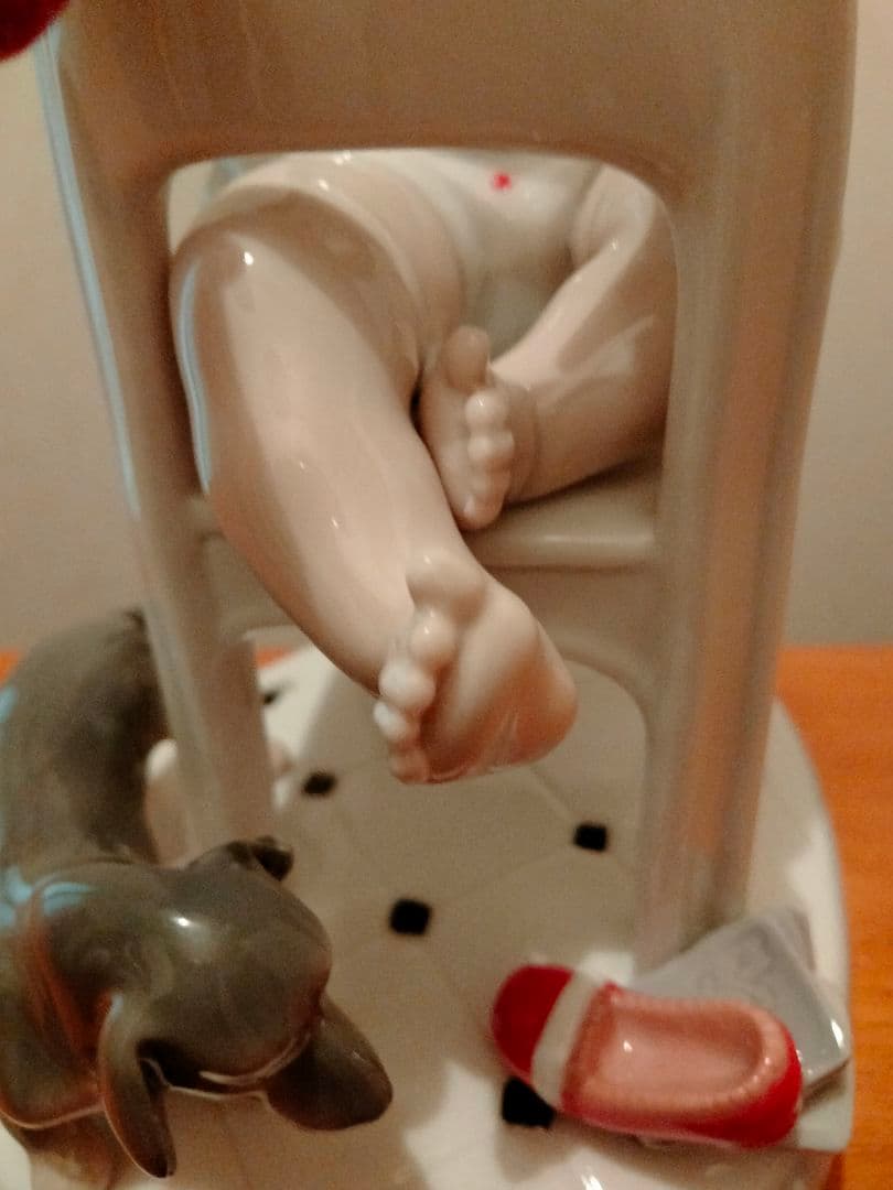 美品 リヤドロ「隠しちゃだめよ！！」