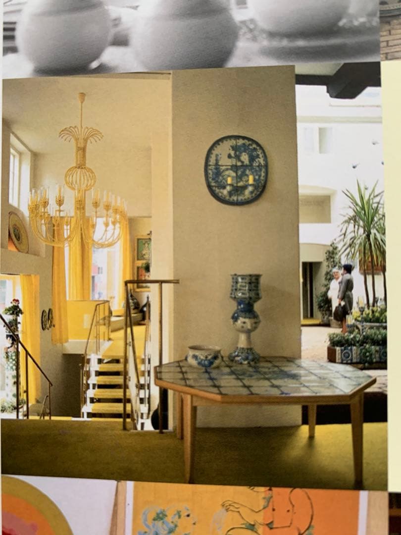 ビヨンヴィンブラッド　ビンテージ・木板に手印刷の少女柄飾り板