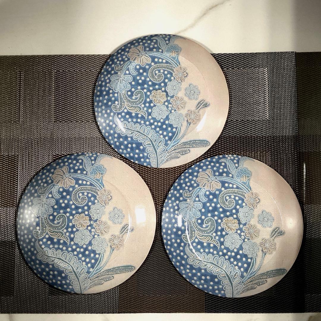 Briliant Glassware 『Batik』 ガラス　中皿　3枚