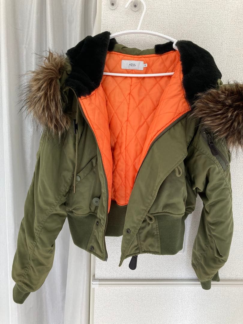 AZUL BY MOUSSY ミリタリージャケットN2B緑 Sサイズ