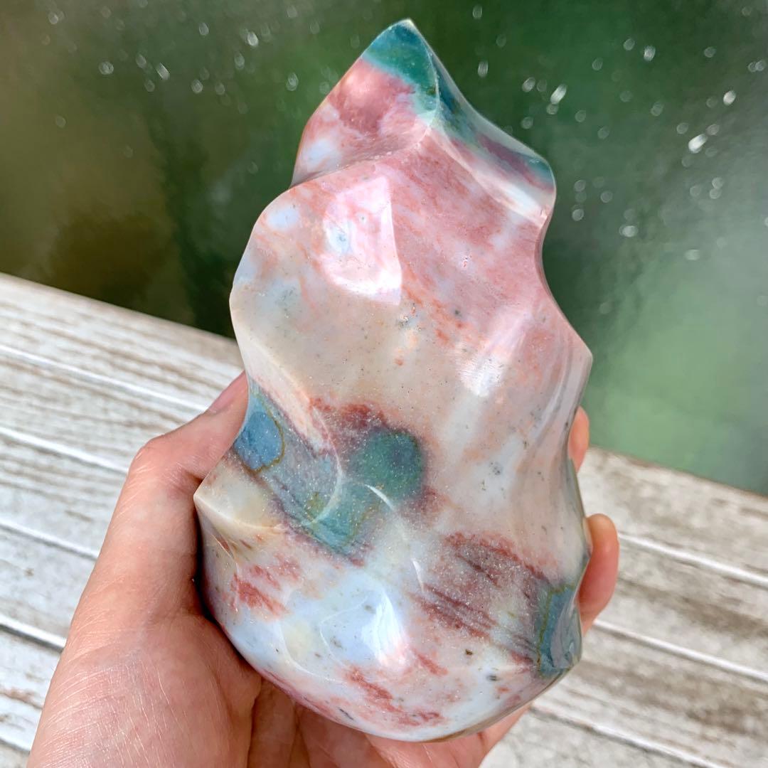 オーシャンジャスパー　フレイム　マダガスカル産　天然石