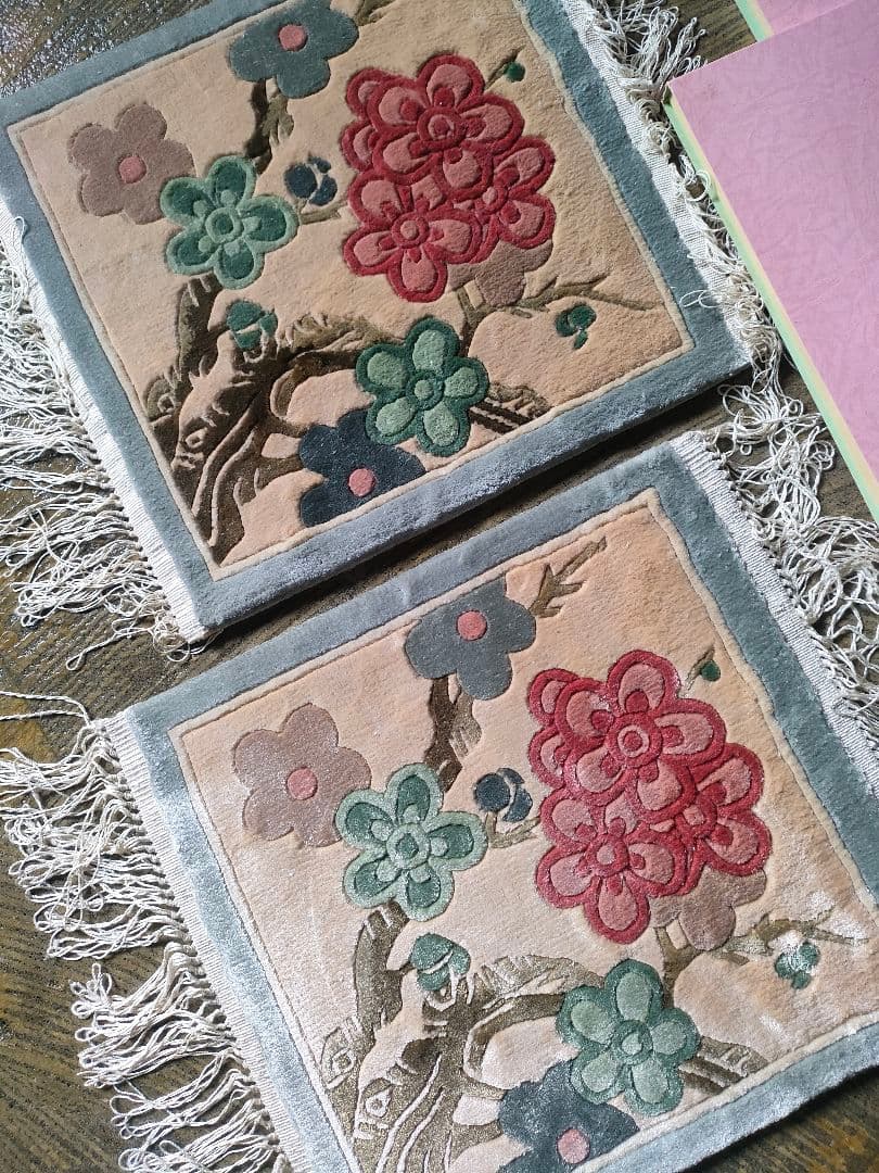 【新品・未使用】花瓶敷き　ペルシャ絨毯　キリム　ギャッベ　緞通　トルコラグ