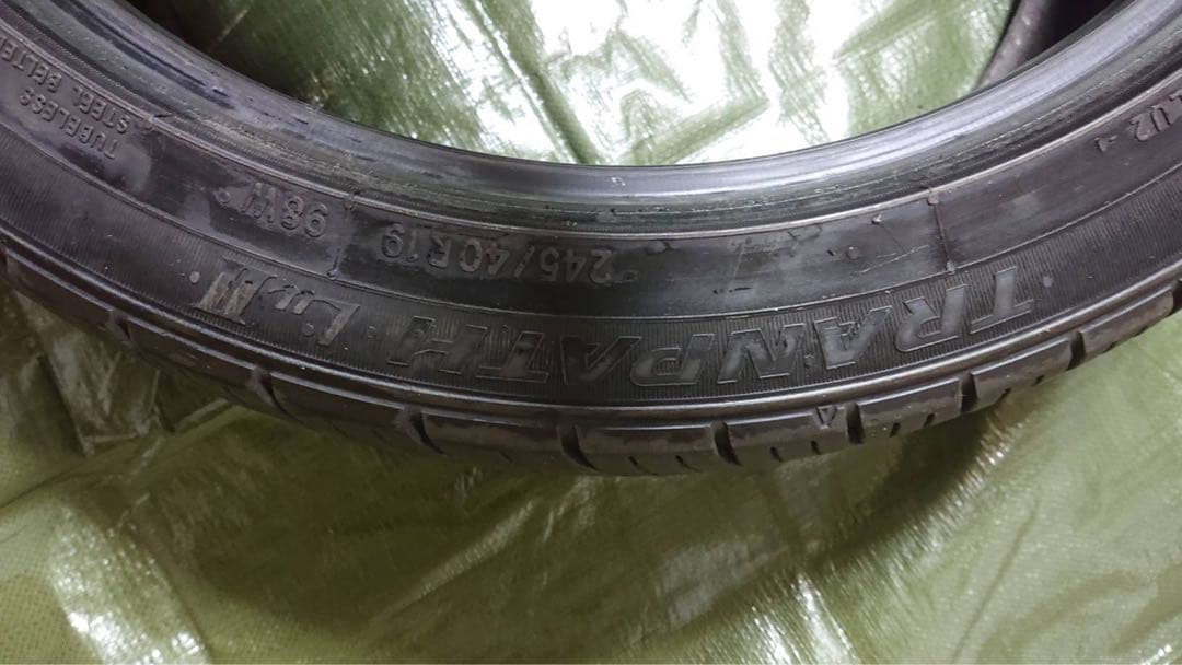 19インチ タイヤ 245/40R19 2本 トーヨー バリ山 送料込価 要相談