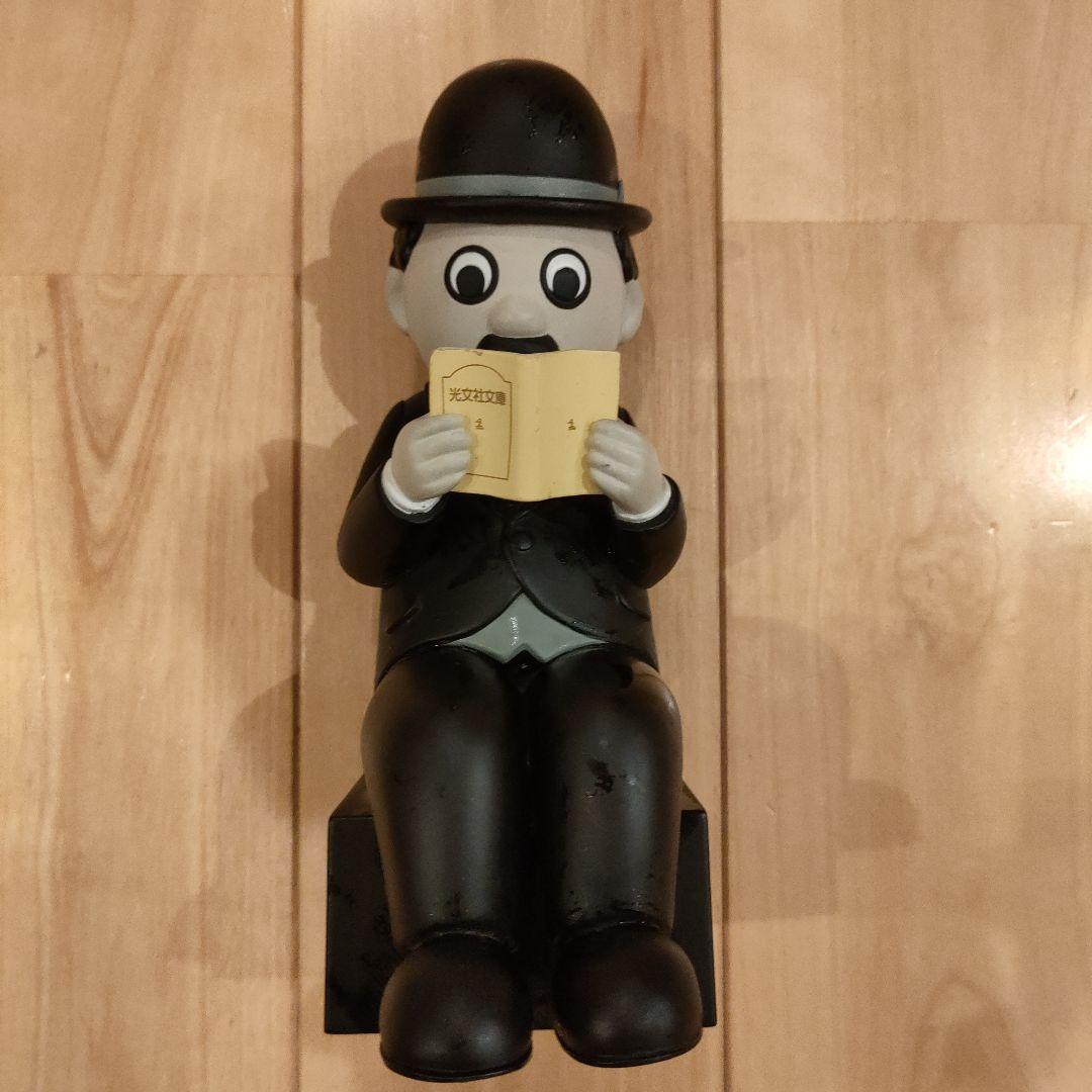 【希少】光文社文庫　チャップリン フィギュア　高さ約17cm　2004年製