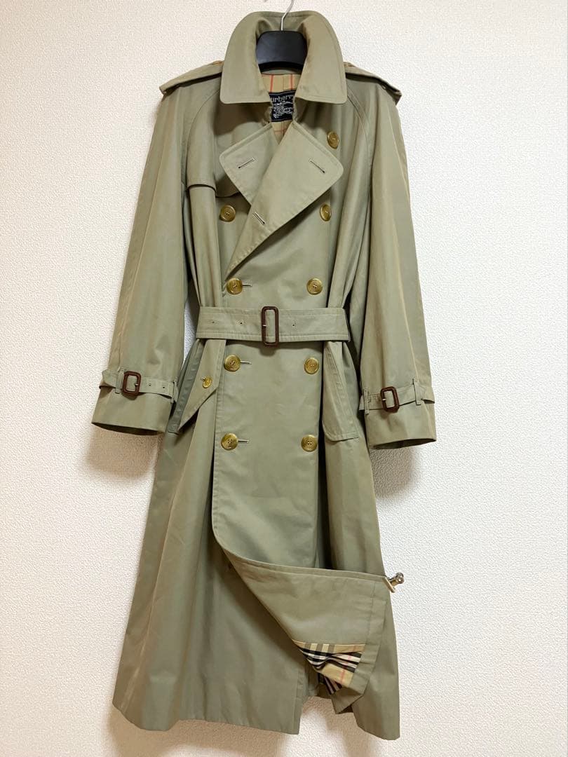 バーバリー　トレンチコート　ロング119 裏地ノバチェック　総柄　ベルト　大きめ