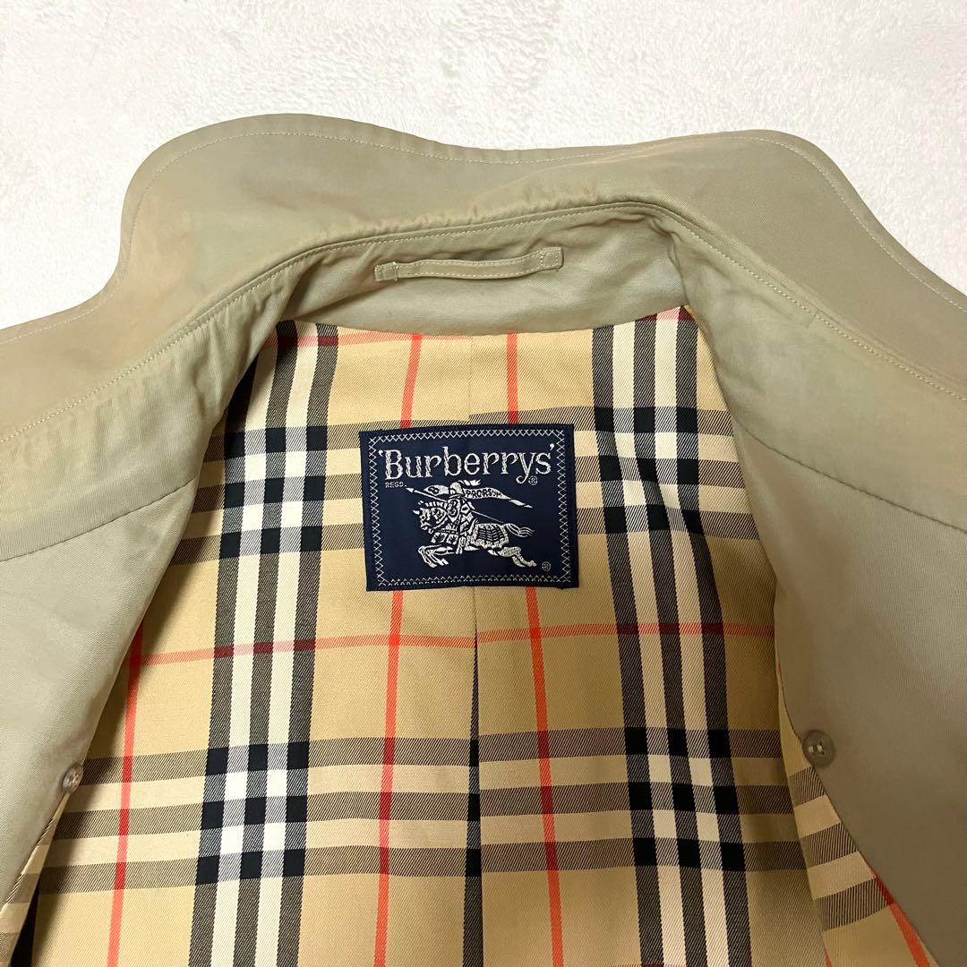 バーバリー　トレンチコート　ロング119 裏地ノバチェック　総柄　ベルト　大きめ