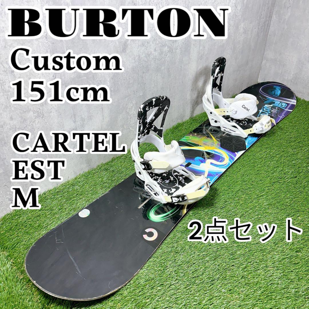 BURTON Custom 151cm CARTEL メンズ スノーボードセット