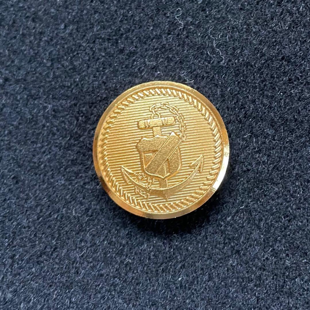 NEWYORKERカシミヤ混ICHITEKI紺色金ボタンダブルチェスターコート